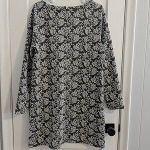 Ann Taylor Loft, large,  gray & white floral dress